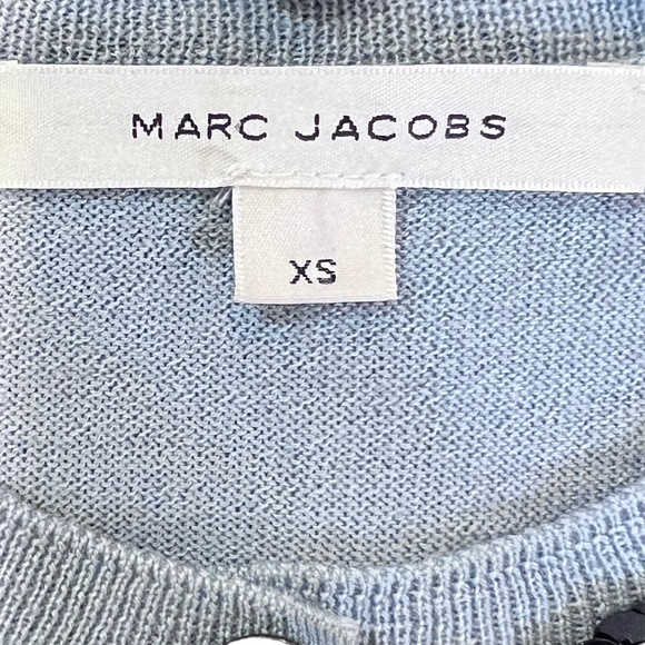 Marc Jacobs Button Down Sequin B0w Collar Sweater - Picture 6 of 9